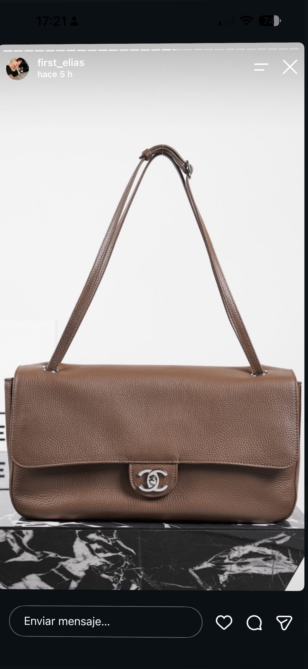 Bolso Chanel 26 color marrón